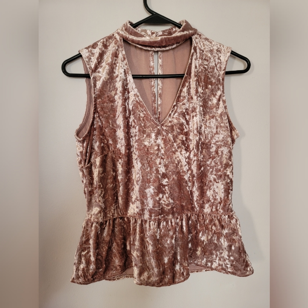 Velvety Champange Rose Top